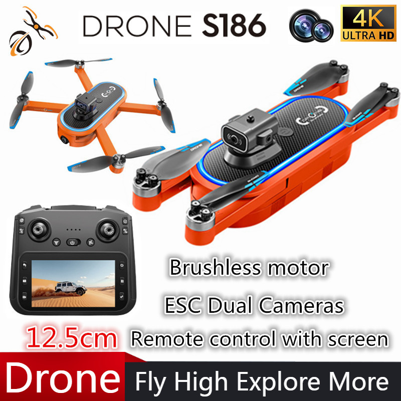 2025 S186 Drone Professional 4 - Drone Gimbal Brushless ulasan dan harga