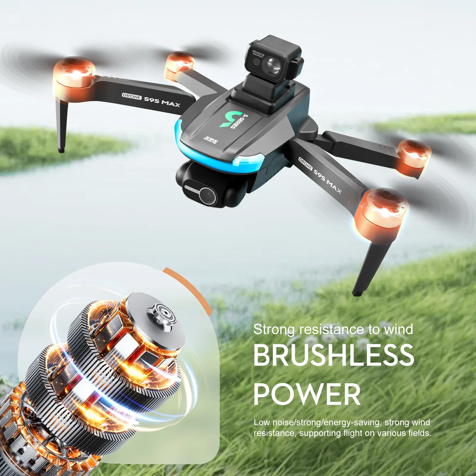 NEW S9S MAX MINI Drone 4K 2-Ax - Drone Gimbal Brushless ulasan dan harga